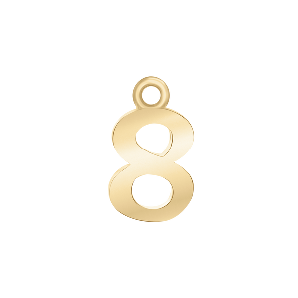 Classic Number Pendants (12.5 mm)