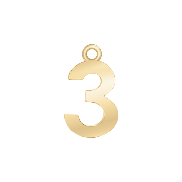 Classic Number Pendants (15 mm)