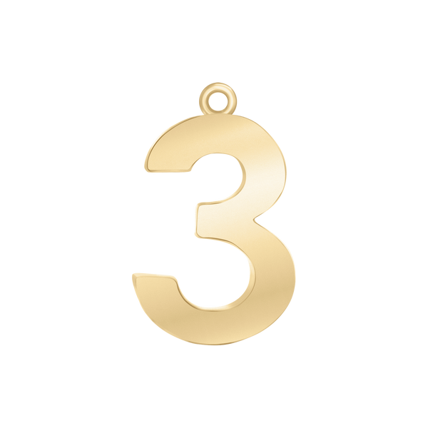 Classic Number Pendants (25 mm)