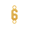 Basic Numbers with 2 Jump Rings (5.3 mm)