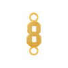 Basic Numbers with 2 Jump Rings (5.3 mm)