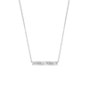 Stone Harbor Bar Necklace with Engraving in Sterling Silver (18" Chain)