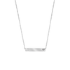 Bar Necklace with Optional Engraving in Sterling Silver (18" Chain)