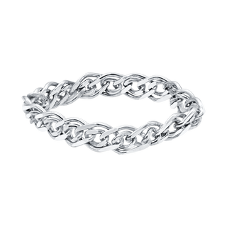 Nonna Chain Ring in Sterling Silver (Sizes 4-12) (3.4 mm - 6.3 mm)