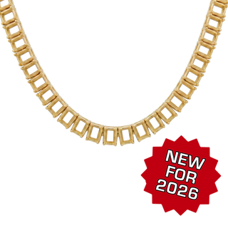 Emerald North-South 4 Prong Necklace Mounting in 14K Gold