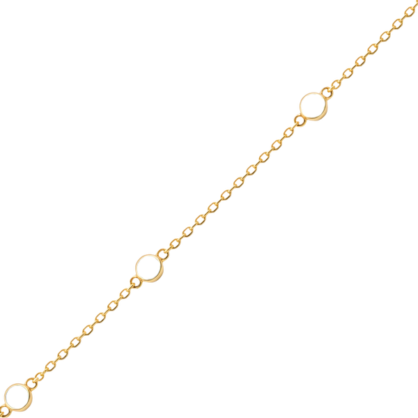 Bulk / Spooled Diamond by the Yard Cable Chain in 14K Yellow Gold (Diamond Bezel: Every 1.5")