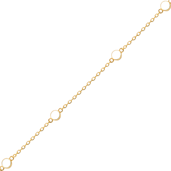 Bulk / Spooled Diamond by the Yard Cable Chain in 14K Yellow Gold (Diamond Bezel: Every 1.5")