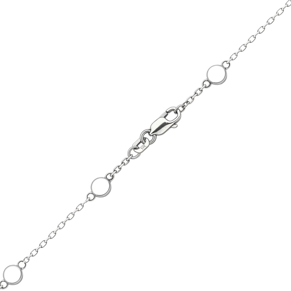 Finished Diamond by the Yard Cable Bracelet in 14K White Gold (No Stones)