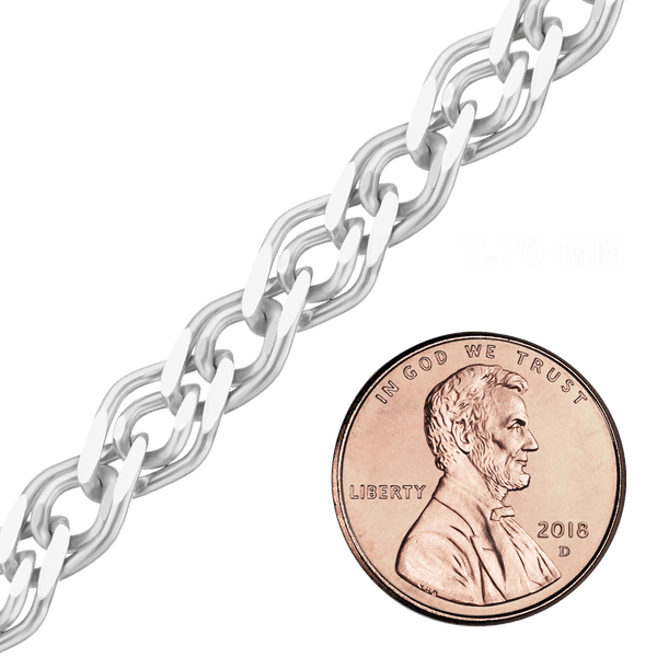 Bulk / Spooled Nonna Chain in Sterling Silver (2.30 mm - 7.70 mm)