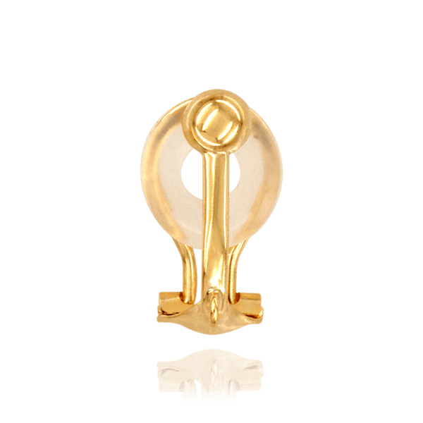 Earrings Clips with Dapped Backs and Cushion (14 x 10 mm)