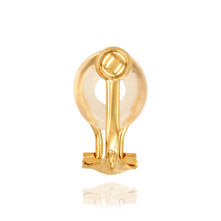 Earrings Clips with Dapped Backs and Cushion (14 x 10 mm)