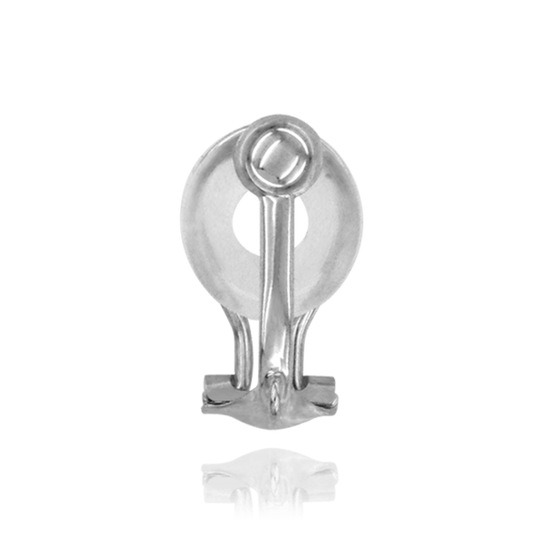 Earrings Clips with Dapped Backs and Cushion (14 x 10 mm)
