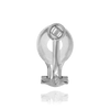 Earrings Clips with Dapped Backs and Cushion (14 x 10 mm)