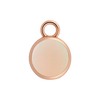 Diamond or Gemstone Bezel Drop Charm in 14K Pink Gold