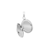 Embossed Oval Locket in Sterling Silver with Optional Engraving (30 x 17 mm)