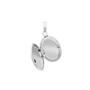 Antique Finish Embossed Oval Locket in Sterling Silver with Optional Engraving (46 x 30 mm)