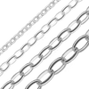 Bulk / Spooled Oval Rolo Chain in Sterling Silver (2.60 mm - 5.00 mm)