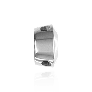 Round Bezel Doughnut Sliders in Sterling Silver (2.50 mm - 8.00 mm)