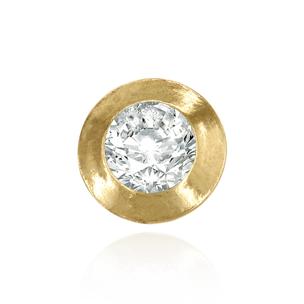 Round Bezel Doughnut Sliders in 14K Gold (2.50 mm - 8.00 mm)