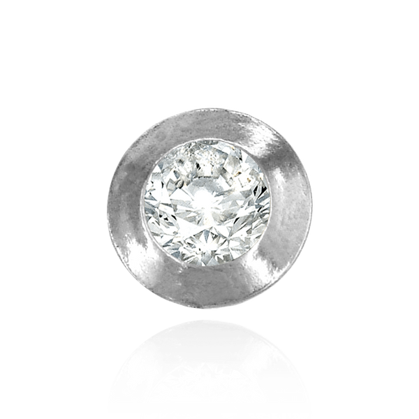 Round Bezel Doughnut Sliders in Sterling Silver (2.50 mm - 8.00 mm)