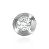 Round Bezel Doughnut Sliders in Sterling Silver (2.50 mm - 8.00 mm)