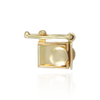 Open Top Box Clasps with Push Button (5.25 mm - 12 mm)