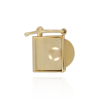 Open Top Box Clasps with Push Button (5.25 mm - 12 mm)