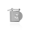 Open Top Box Clasps with Push Button (5.25 mm - 12 mm)