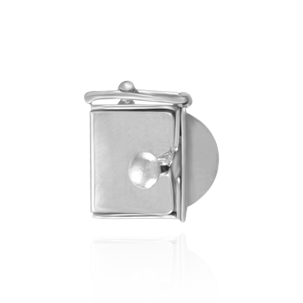 Open Top Box Clasps with Push Button (5.25 mm - 12 mm)