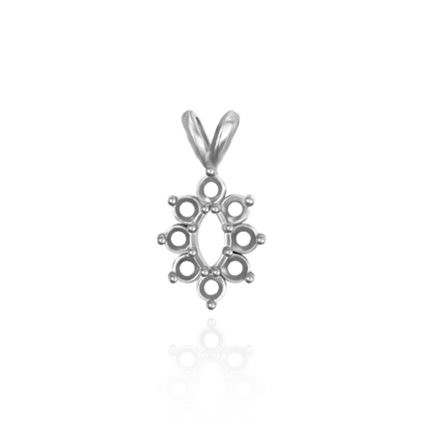 8 Stone Marquise Shape Cluster Pendants (4.00 x 1.75 mm - 8.00 x 4.00 mm)