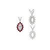 12 Stone Marquise Shaped Cluster Pendants (4.00 x 1.75 mm - 12.00 x 6.00 mm)