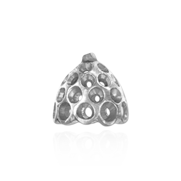 Cap Ends in 14K and 18K Gold (7 mm Cup)