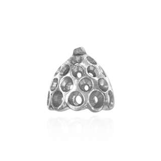 Cap Ends in 14K and 18K Gold (7 mm Cup)