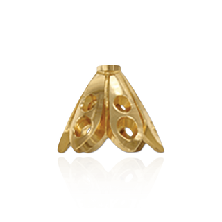 Cap Ends in 14K and 18K Gold (6 mm Cup)