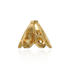 Cap Ends in 14K and 18K Gold (6 mm Cup)