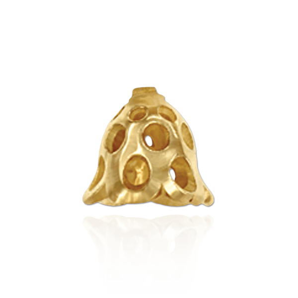 Cap Ends in 14K and 18K Gold (6.5 mm Cup)