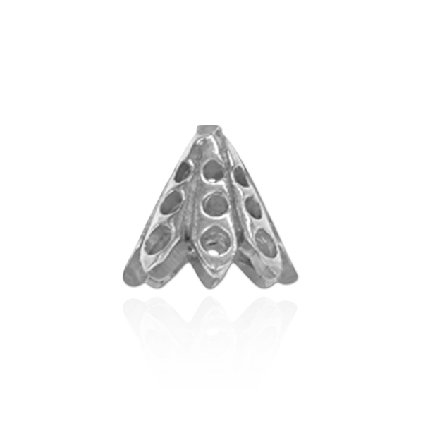 Cap Ends in 14K and 18K Gold (7 mm Cup)