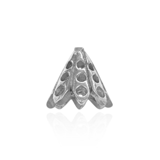 Cap Ends in 14K and 18K Gold (7 mm Cup)