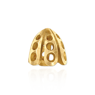 Cap Ends in 14K and 18K Gold (7.5 mm Cup)