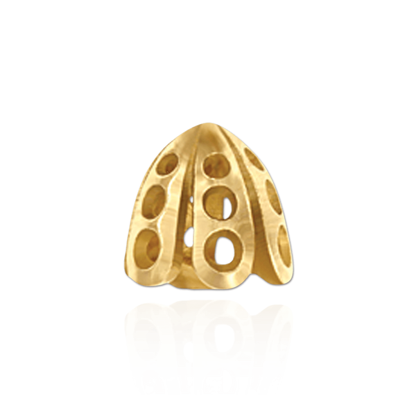 Cap Ends in 14K and 18K Gold (7.5 mm Cup)