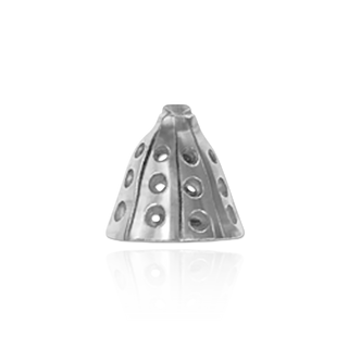 Cap Ends in 14K and 18K Gold (7 mm Cup)