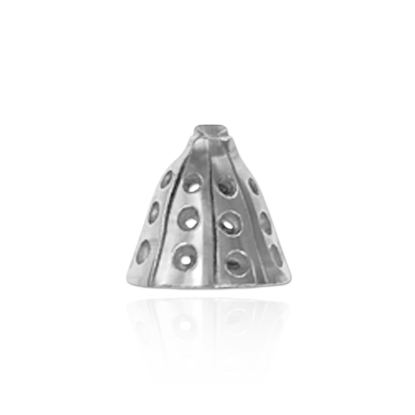 Cap Ends in 14K and 18K Gold (7 mm Cup)