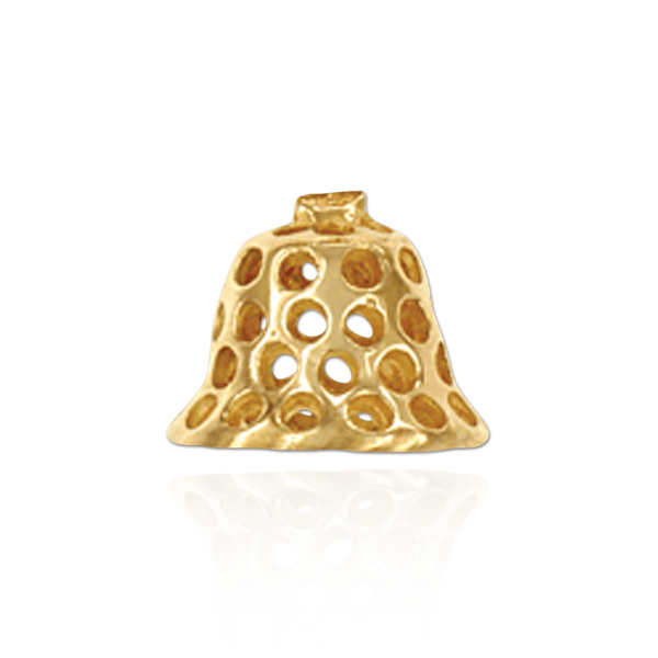 Cap Ends in 14K and 18K Gold (8.5 mm Cup)