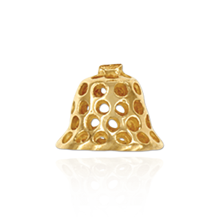 Cap Ends in 14K and 18K Gold (8.5 mm Cup)