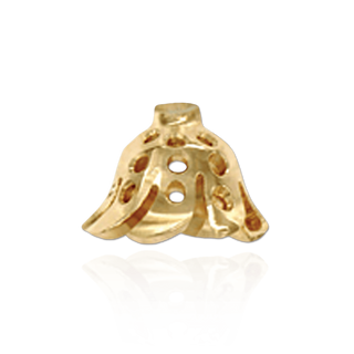 Cap Ends in 14K and 18K Gold (6.5 mm Cup)