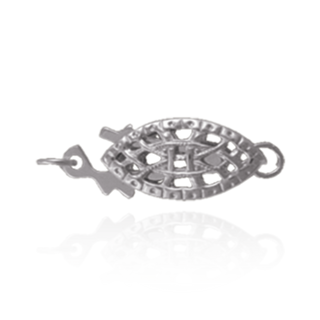 Fish Hook Filigree Pearl Clasps (14 mm)