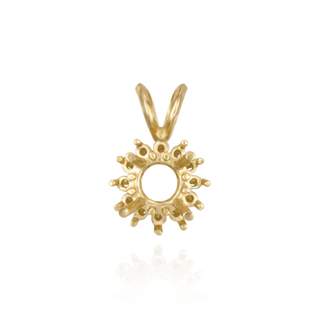 Round Cluster Pendants (8-12 Side Stones | 3.00 mm - 8.00 mm)