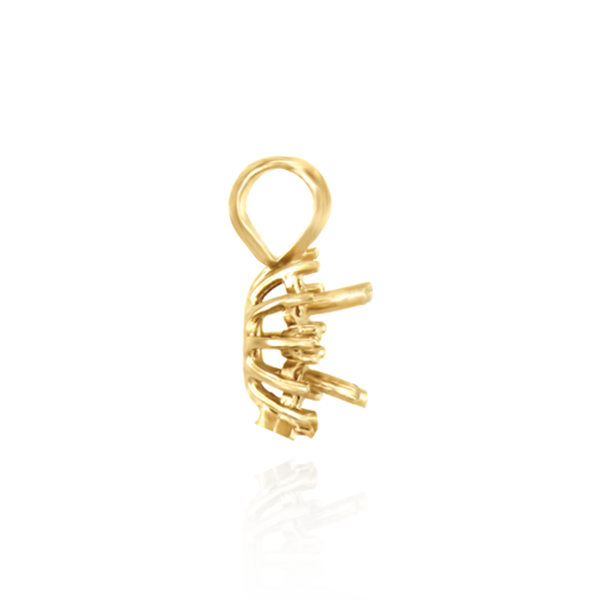 Round Cluster Pendants (8-12 Side Stones | 3.00 mm - 8.00 mm)