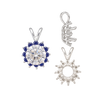 Round Cluster Pendants (8-12 Side Stones | 3.00 mm - 8.00 mm)