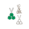 3 Stone Cluster Pendants (3 x 2.00 mm - 3 x 4.25 mm)
